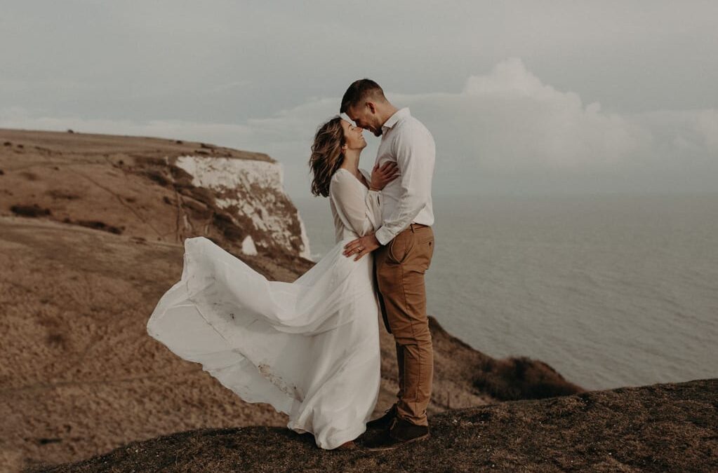 Elopement dans les falaises de Douvres